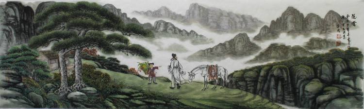 松下问童子，言师采药去。 只在此山中，云深不知处。