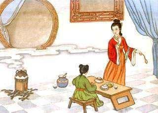 三日入厨下，洗手作羹汤。未谙姑食性，先遣小姑尝。